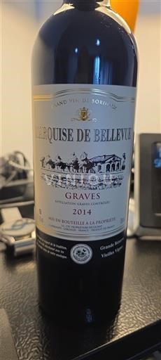 Bordeaux Graves Marquise de Bellevue 2014