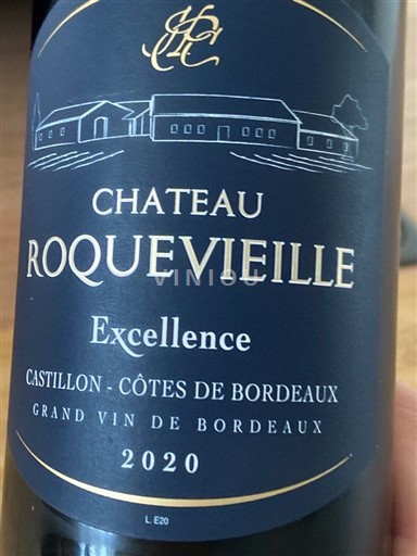 Bordeaux Castillon-côtes-de-bordeaux Château Roquevieille Excellence 2020