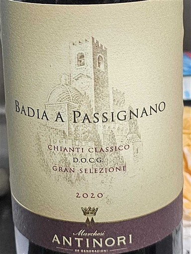 Toscana Chianti Classico Badia a Passignano 2020