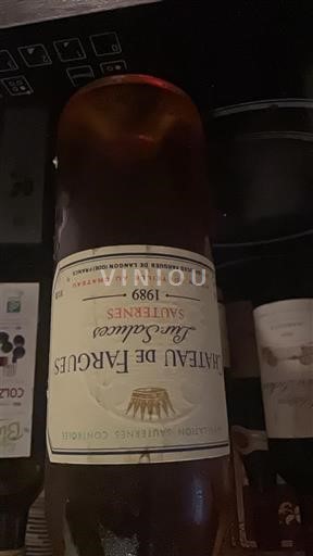 Burdeos Sauternes Château Fargues 1989