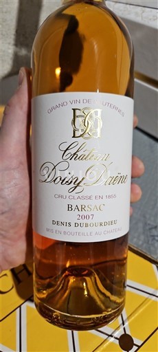 Bordéus Barsac Château Doisy Daëne 2007