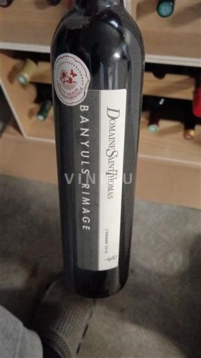 Roussillon Banyuls Domaine Saint Thomas Rimage 2018