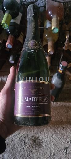 Champanhe GH Martel & Co Millésimé 2012