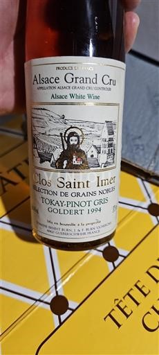 Vin Blanc liquoreux Tokay-Pinot Gris, Goldert Clos Saint-Imer 1994 France Alsace Alsace Grand Cru AOC Sélection de Grains Nobles