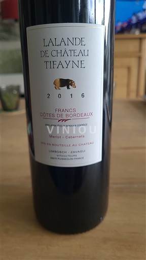 Bordeaux Francs-côtes-de-bordeaux Château Lalande de Tifayne 2016