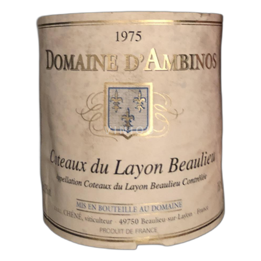 Valle del Loira Coteaux-du-Layon Domaine d'Ambinos 1975
