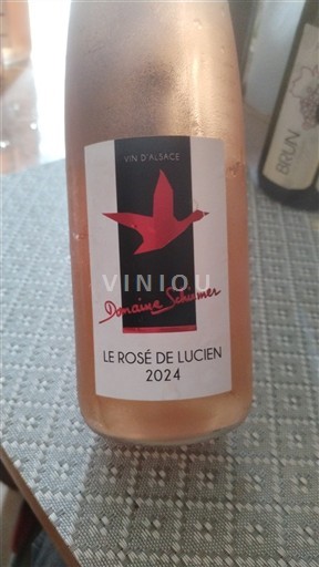 Vin Rosé sec Le Rosé de Lucien Domaine Schirmer 2024 France Alsace AOC