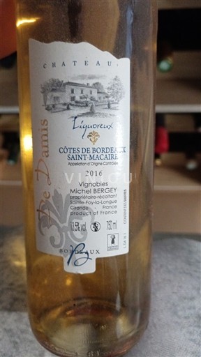 Bordeaux Côtes-de-bordeaux-saint-macaire Château Damis 2016