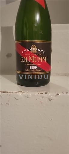 Champaña Champán G.H. Mumm Brut Millésimé 1999