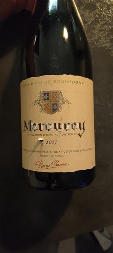 Bourgogne Mercurey Pierre André 2017