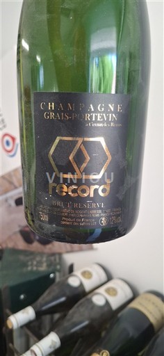 Champaña Champán Grais-Portevin Record Brut Réserve Sin añada