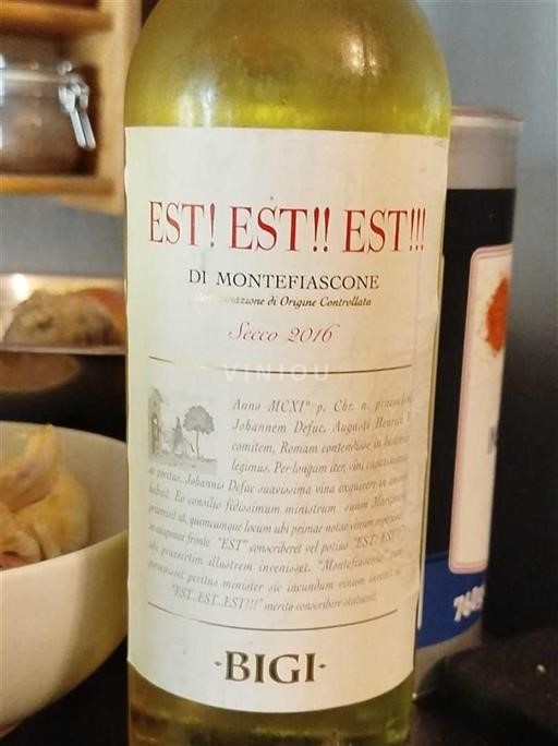 Lazio Wines Est! Est!! Est!!! Bigi Montefiascone 2016
