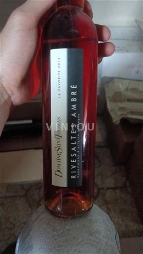 Roussillon Rivesaltes Domaine Saint Thomas La Favorite 2015