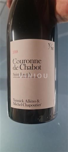 Valle del Rodano Saint-Joseph Yannick Alléno & Michel Chapoutier Couronne de Chabot 2018