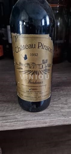 Bordeaux Château Pinson 1992