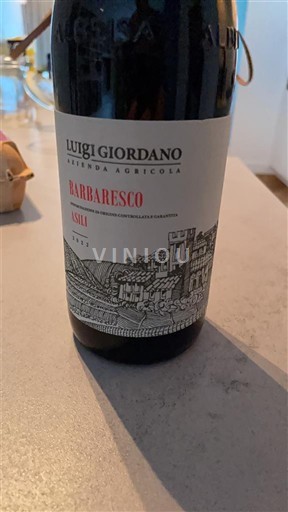Vin Rouge sec Asili Luigi Giordano 2022 Italie Piémont Barbaresco DOCG