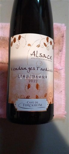 Alsace Vendanges Tardives Cave de Turckheim Vendanges Tardives 2022