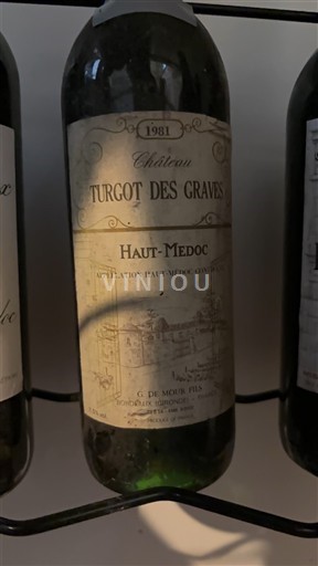 Bordeaux Haut-Médoc Château Turgot des Graves 1981