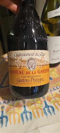 Valle del Ródano Châteauneuf-du-Pape. Château La Gardine des Générations Gaston-Philippe 2015