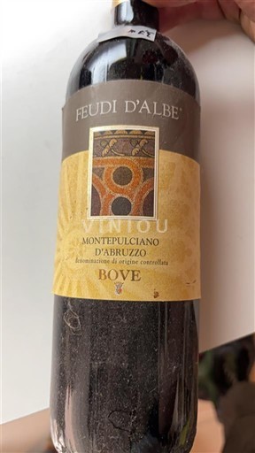 Vin Rouge sec Feudi d'Albe Bove 2009 Italie Abruzzes Montepulciano d'Abruzzo DOC