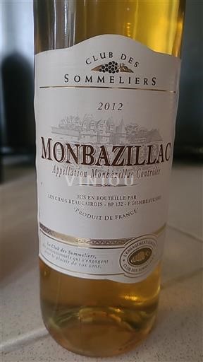 Sydvestfrankrig Monbazillac Club des Sommeliers 2012