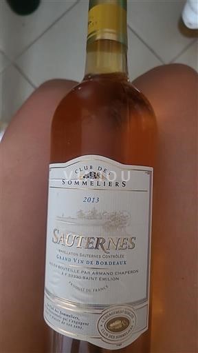 Burdeos Sauternes Club des Sommeliers 2013