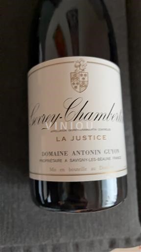 Borgonha Gevrey-chambertin Domaine Antonin Guyon La Justice 2019