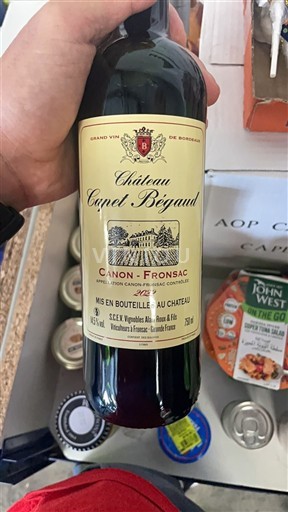 Bordeaux Canon-Fronsac Château Capet Bégaud Neročník