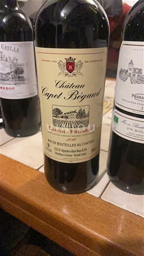 Bordoja Canon-Fronsac Château Capet Bégaud Jo Viti