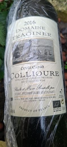Roussillon Collioure Domaine Traginer Cap40 2016