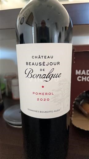 Bordeaux Pomerol Château Beauséjour de Bonalgue 2020