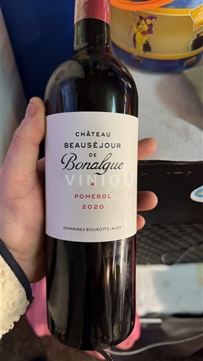 Bordeaux Pomerol Château Beauséjour de Bonalgue 2020