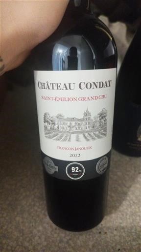 Bordeaux Saint-Émilion Grand Cru Château Condat 2022