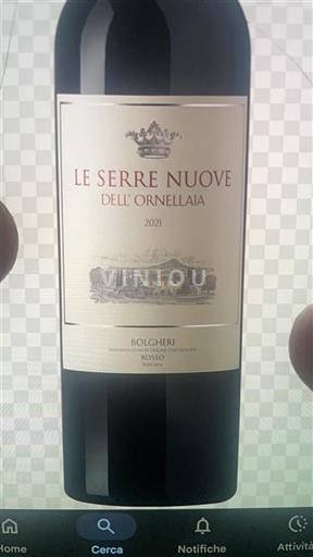 Toskana Bolgheri Ornellaia Le Serre Nuove 2021