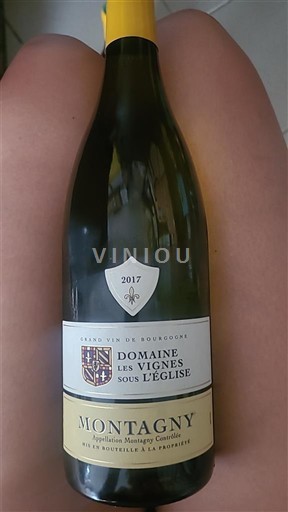 Burgundsko Montagny Premier Cru Domaine Les Vignes Sous l'Église 2017