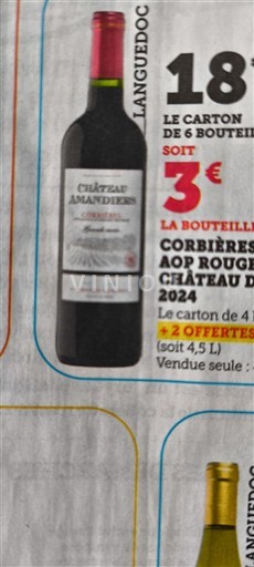 Languedoc Corbières Château Amandiers 2024