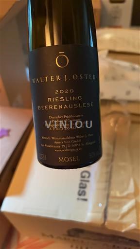 Moseldalen Mosel Walter J. Oster Beerenauslese 2020