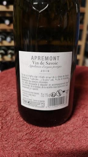 Savoie and Bugey Apremont Domaine Jean Perrier & Fils 2019
