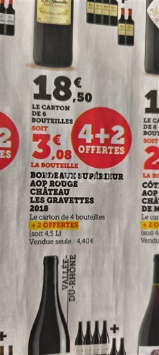 Bordeaux Bordeaux Supérieur Château Les Gravettes 2018