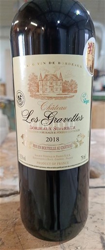 Bordeaux Bordeaux supérieur Château Les Gravettes 2018