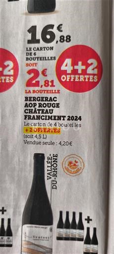 Zuidwest-Frankrijk Bergerac Château Franciment 2024