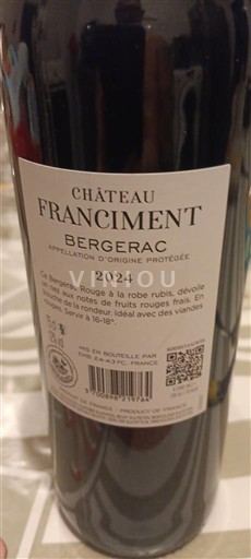 Tây Nam Bergerac Château Franciment 2024