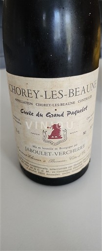 Bourgogne Chorey-lès-Beaune Jaboulet-Vercherre du Grand Paquetet 1980