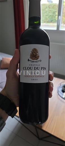 Bordeaux Bordeaux Supérieur Château Clou du Pin Premium 2022