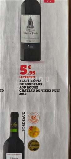 Bordeaux Blaye-Côtes-de-Bordeaux Château Vieux Puit 2019