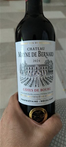 Burdeos Côtes-de-bourg Château Mayne de Bernard 2024
