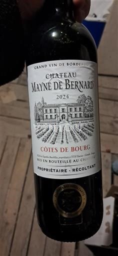 Bordeaux Côtes-de-bourg Château Mayne de Bernard 2024