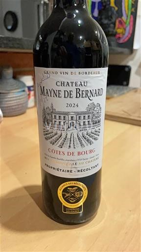 Burdeos Côtes-de-bourg Château Mayne de Bernard 2024