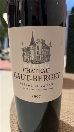 Bordeaux Pessac-Léognan Château Haut-Bergey 2007