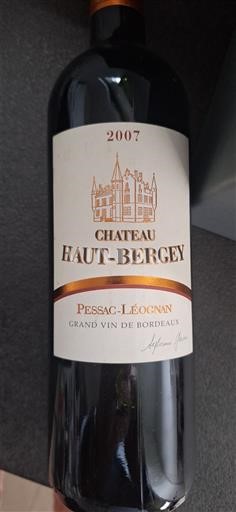 Bordeaux Pessac-Léognan Château Haut-Bergey 2007